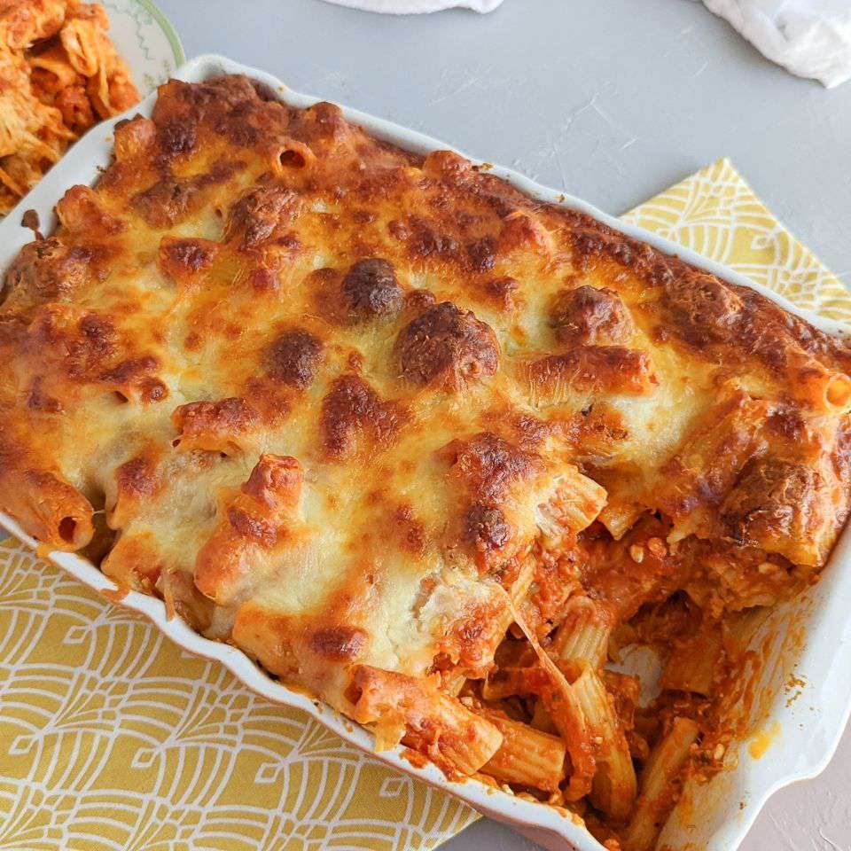 Baked Meatball Pasta