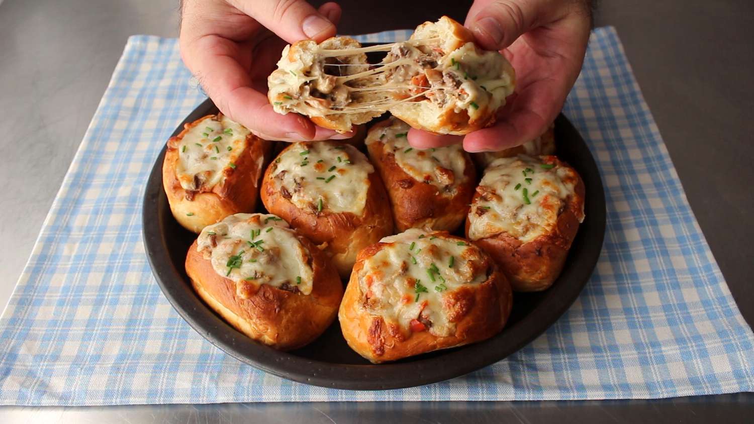 Baked Philly Cheesesteak Sliders with Sirloin