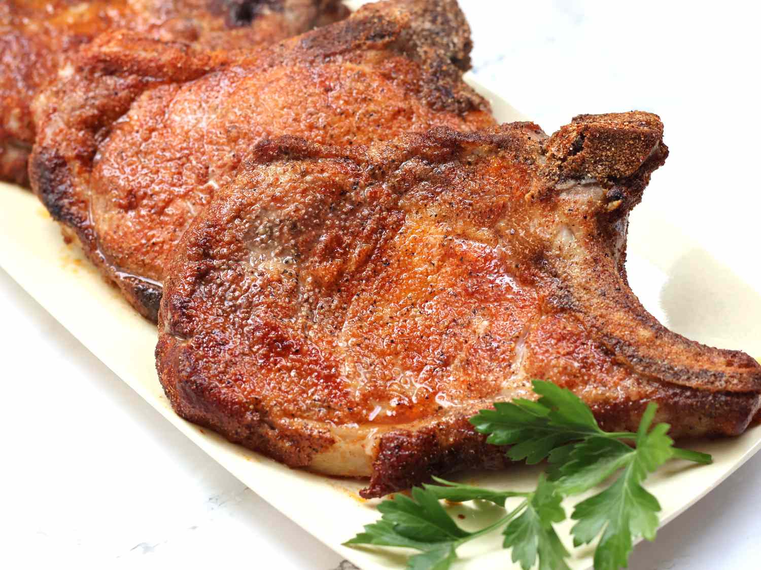 Baked Pork Chops with Spice Rub
