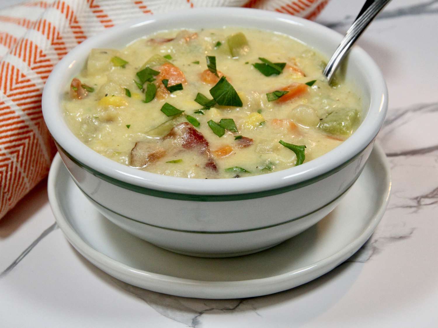 Baked Potato Soup with Dumplings
