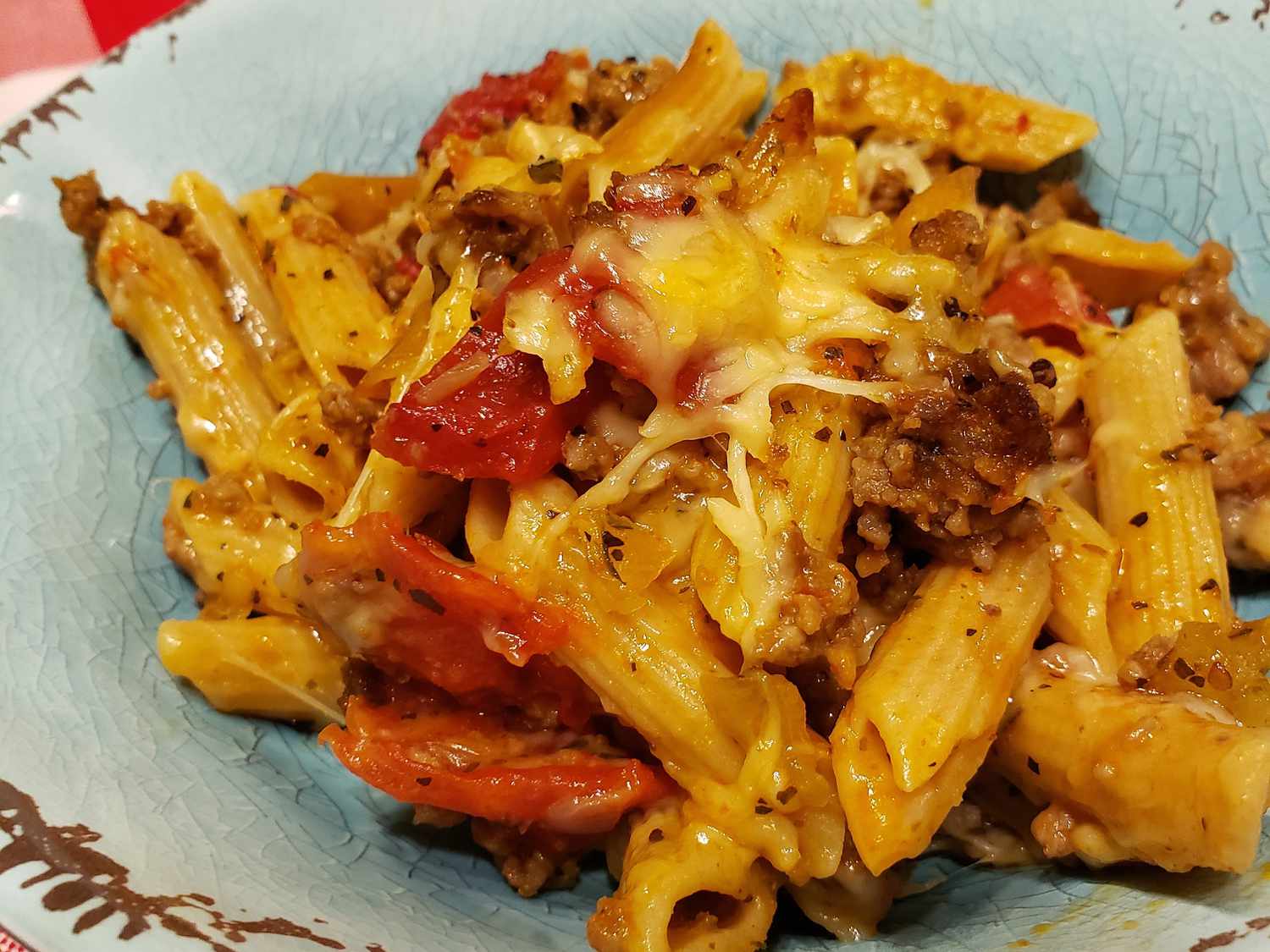 Baked Rigatoni with Italian Sausage and Cheese