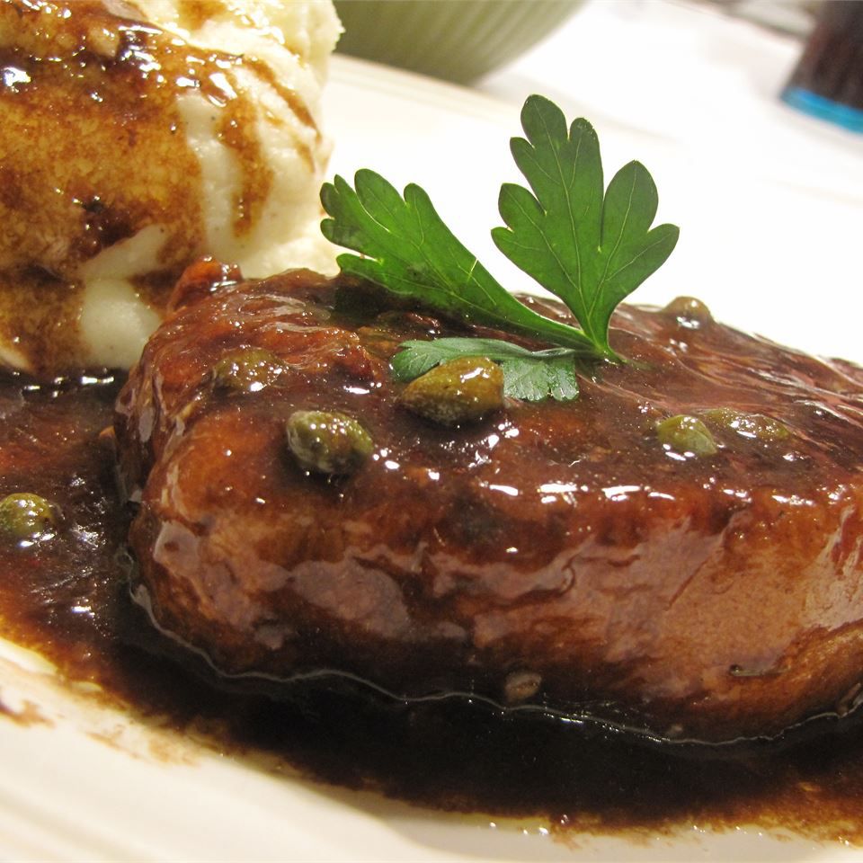 Balsamic Pork Medallions with Capers