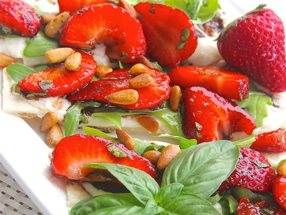 Balsamic Strawberry Ricotta Toast