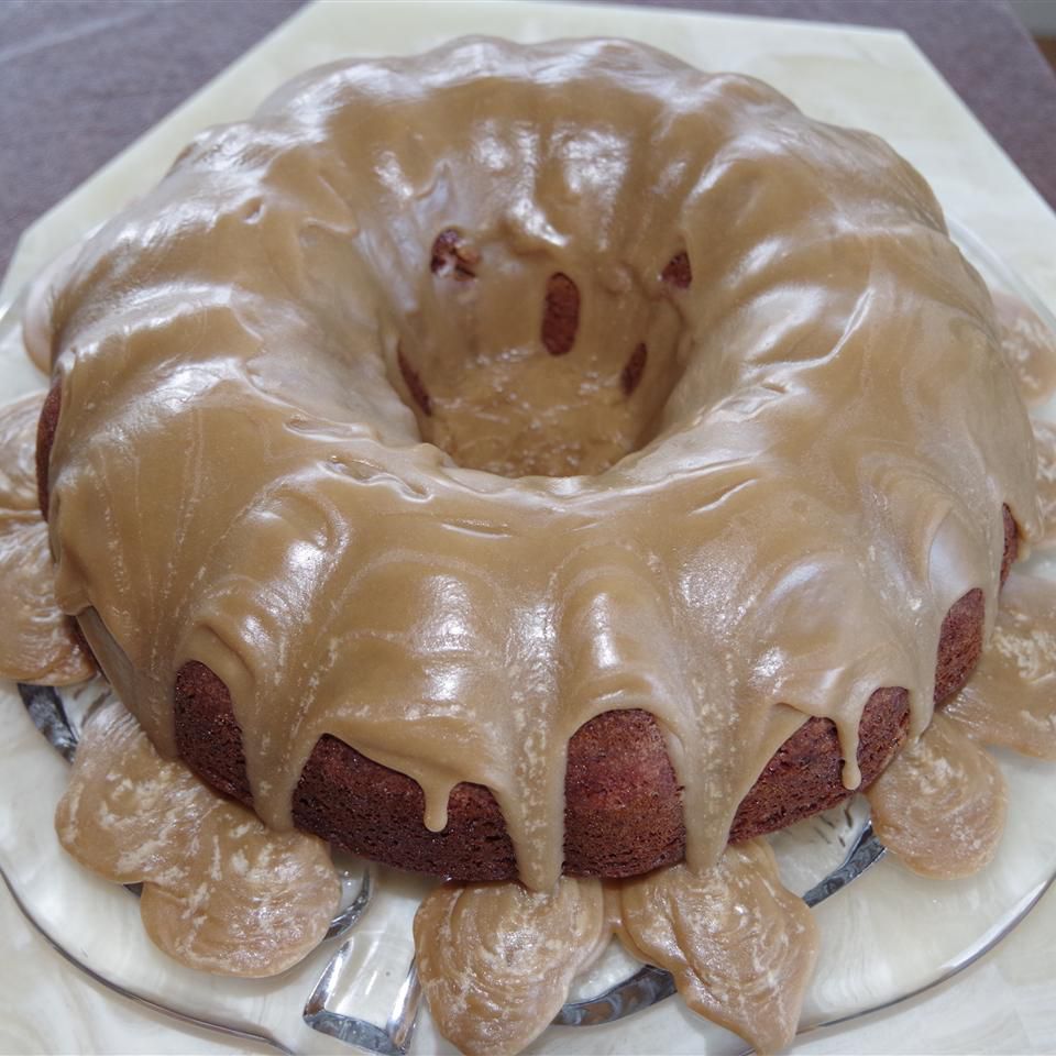 Banana-Nut Cake with Rich Caramel Icing