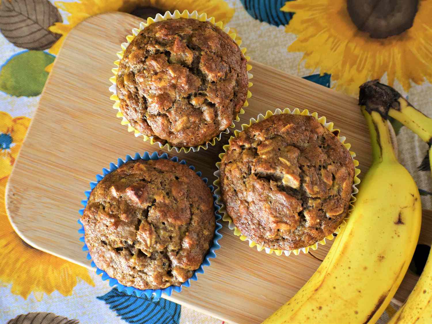 Banana Oat Whole Wheat Muffins