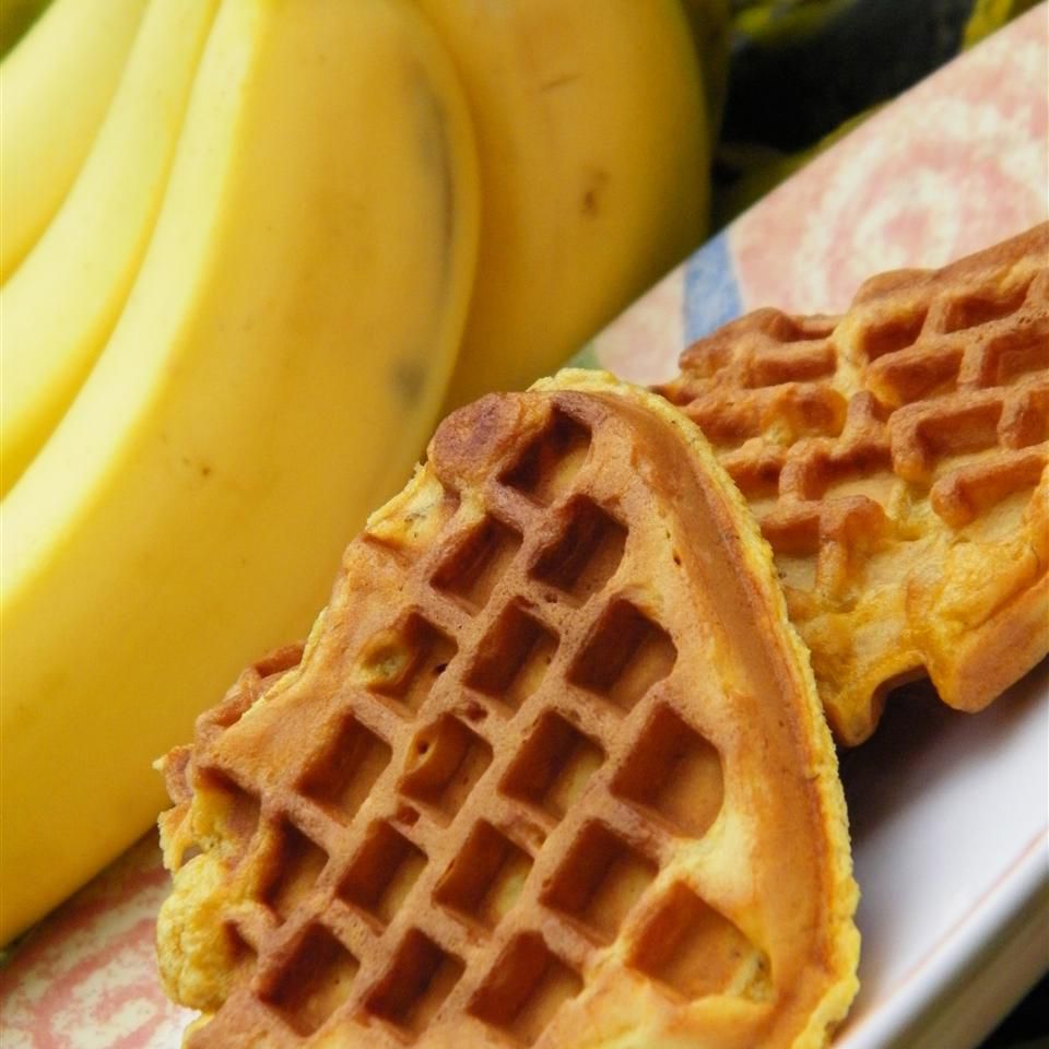 Banana Whole Wheat Waffles