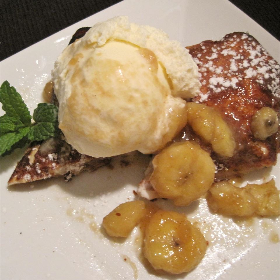 Bananas Foster Fried Chimichangas
