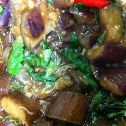 Basil Eggplant Stir-Fry