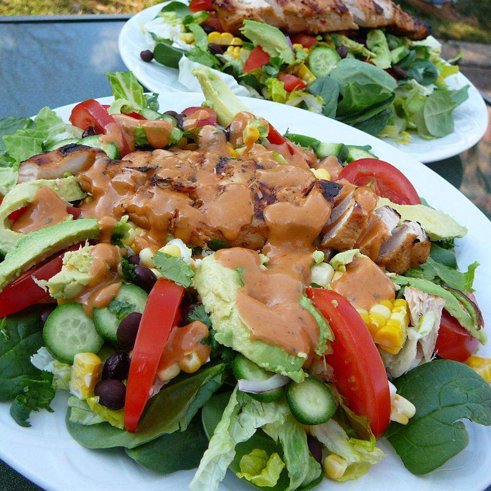 BBQ Chicken Salad with Southwest Flavors