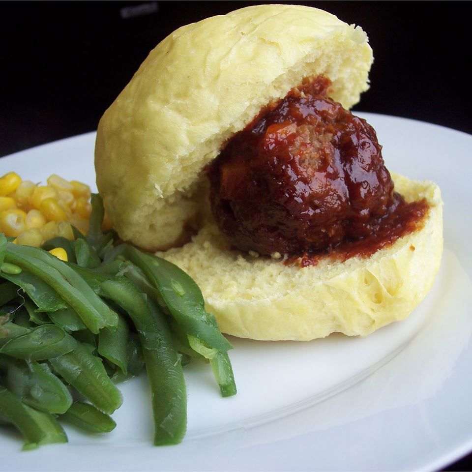 BBQ-Glazed Homemade Meatballs