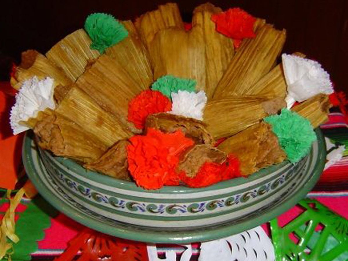 Bean Tamales with Ancho Chile