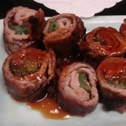 Beef and Asparagus Rolls