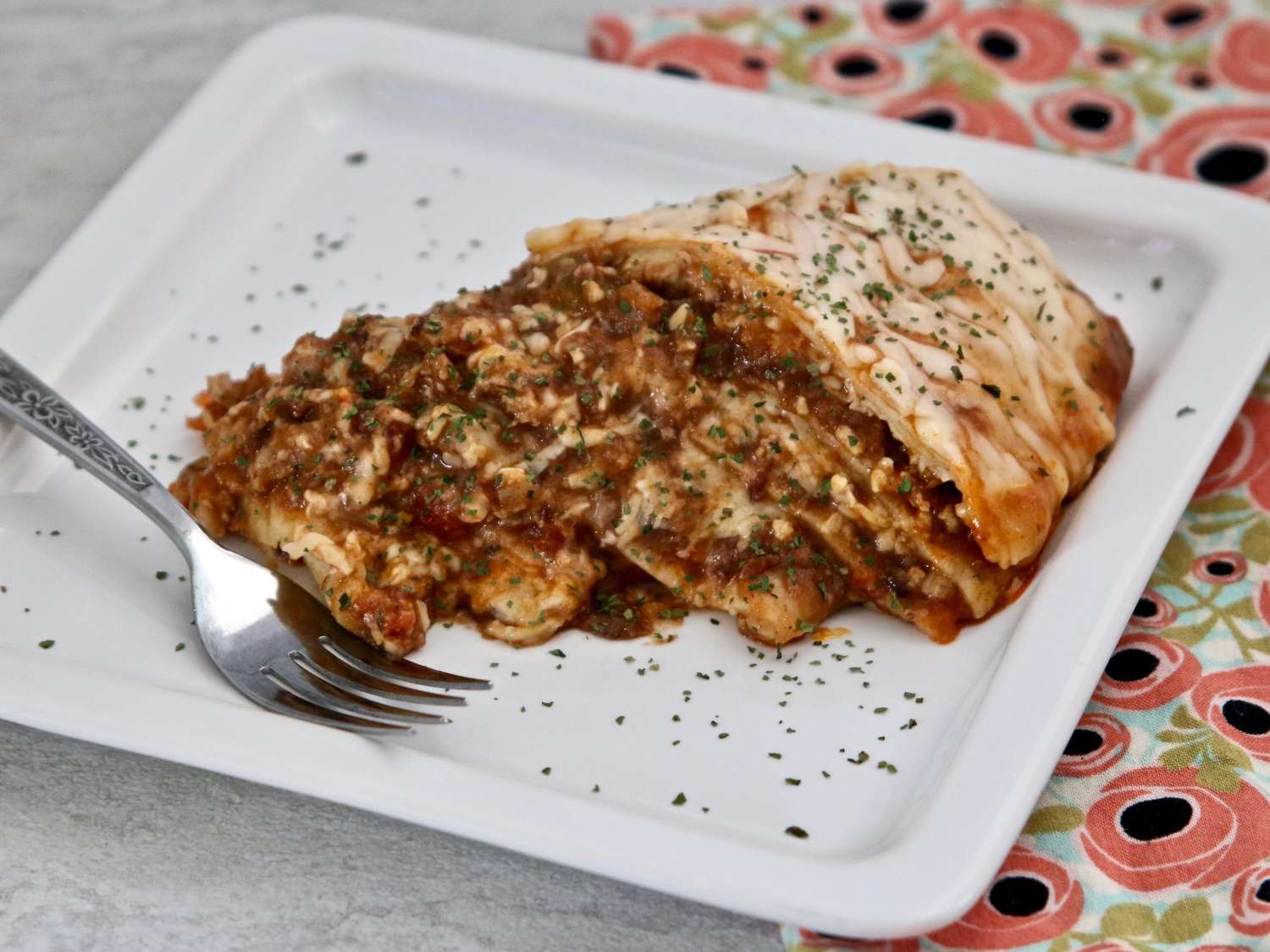 Beef and Bean Enchilada Casserole