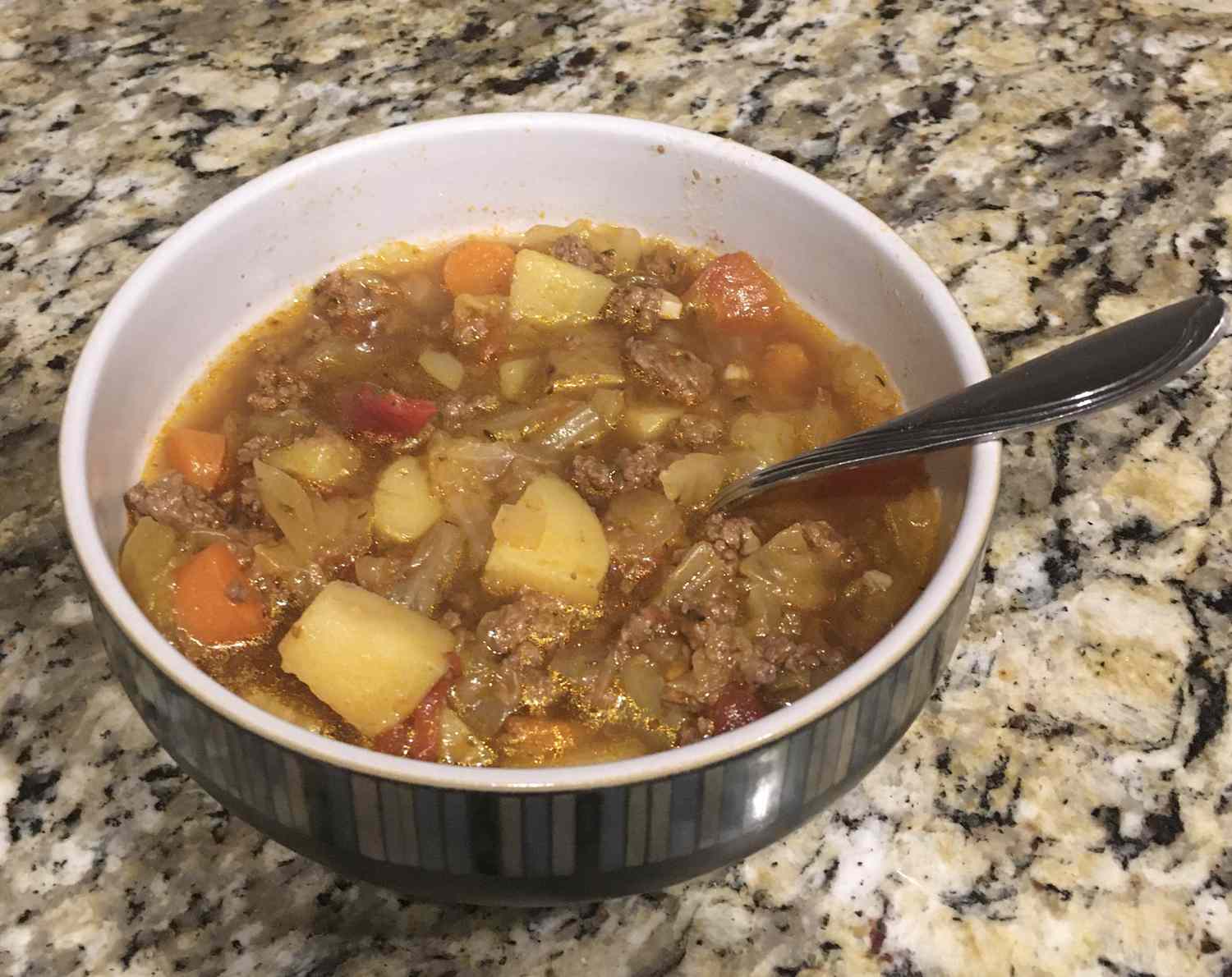 Beef and Cabbage Soup in Instant Pot