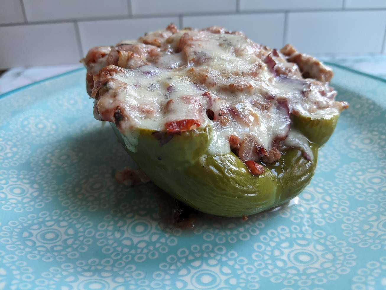Beef and Cabbage Stuffed Peppers