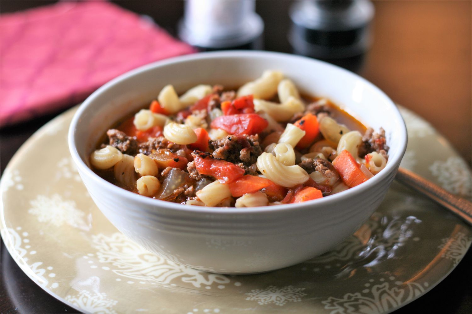 Beef and Macaroni Soup