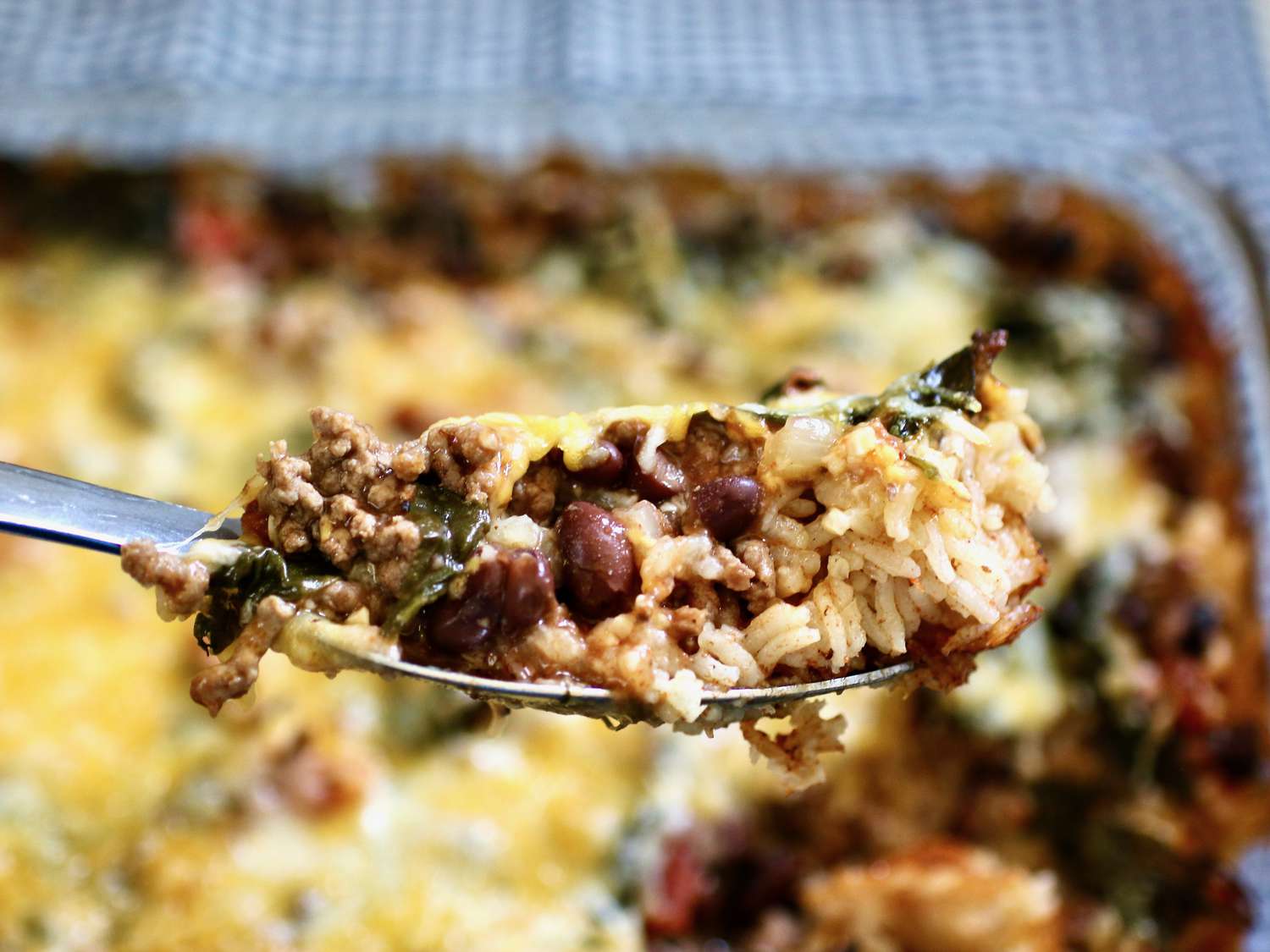 Beef and Rice Mexican Casserole