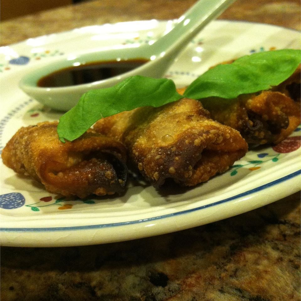 Beef and Sausage Crispy Wontons