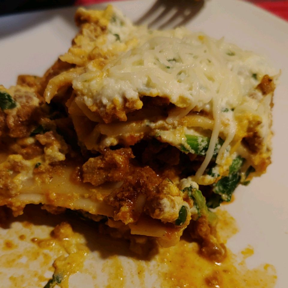 Beef and Spinach Lasagna