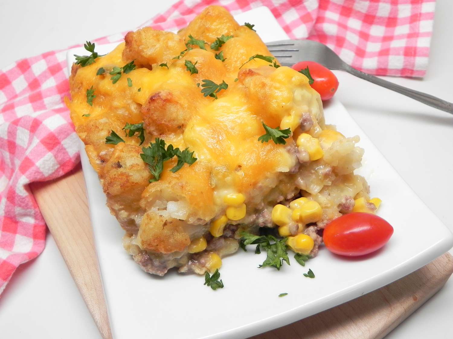 Beef and Tater Tot Corn Bake
