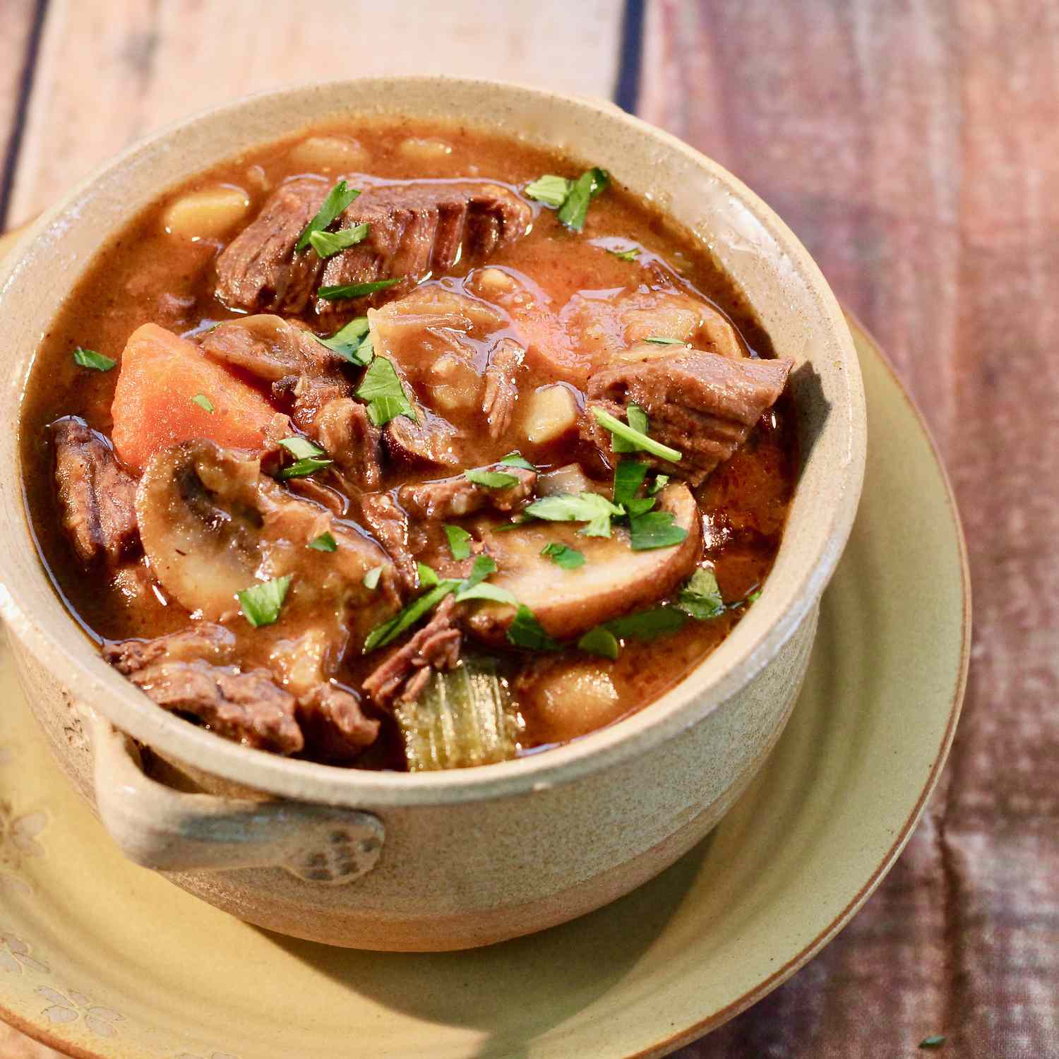 Beef Bourguignon in Instant Pot
