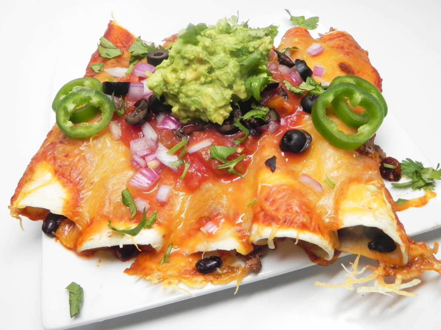 Beef Enchiladas with Savory Homemade Sauce