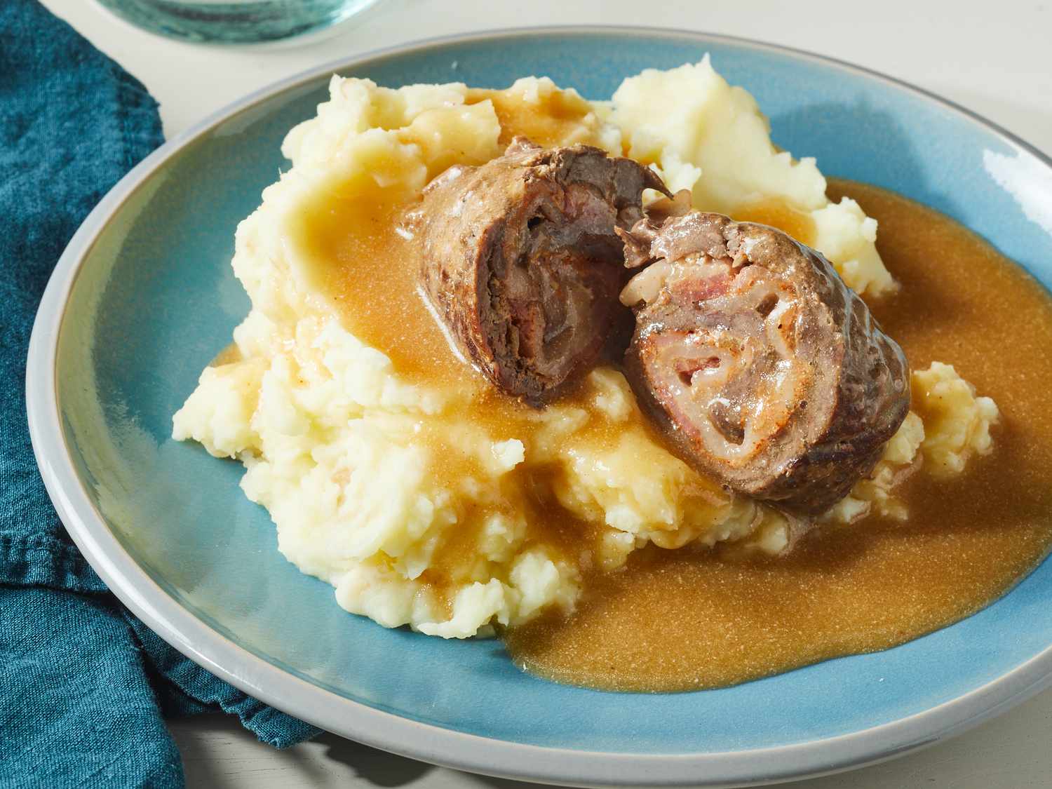 Beef Rouladen with Sour Cream Gravy