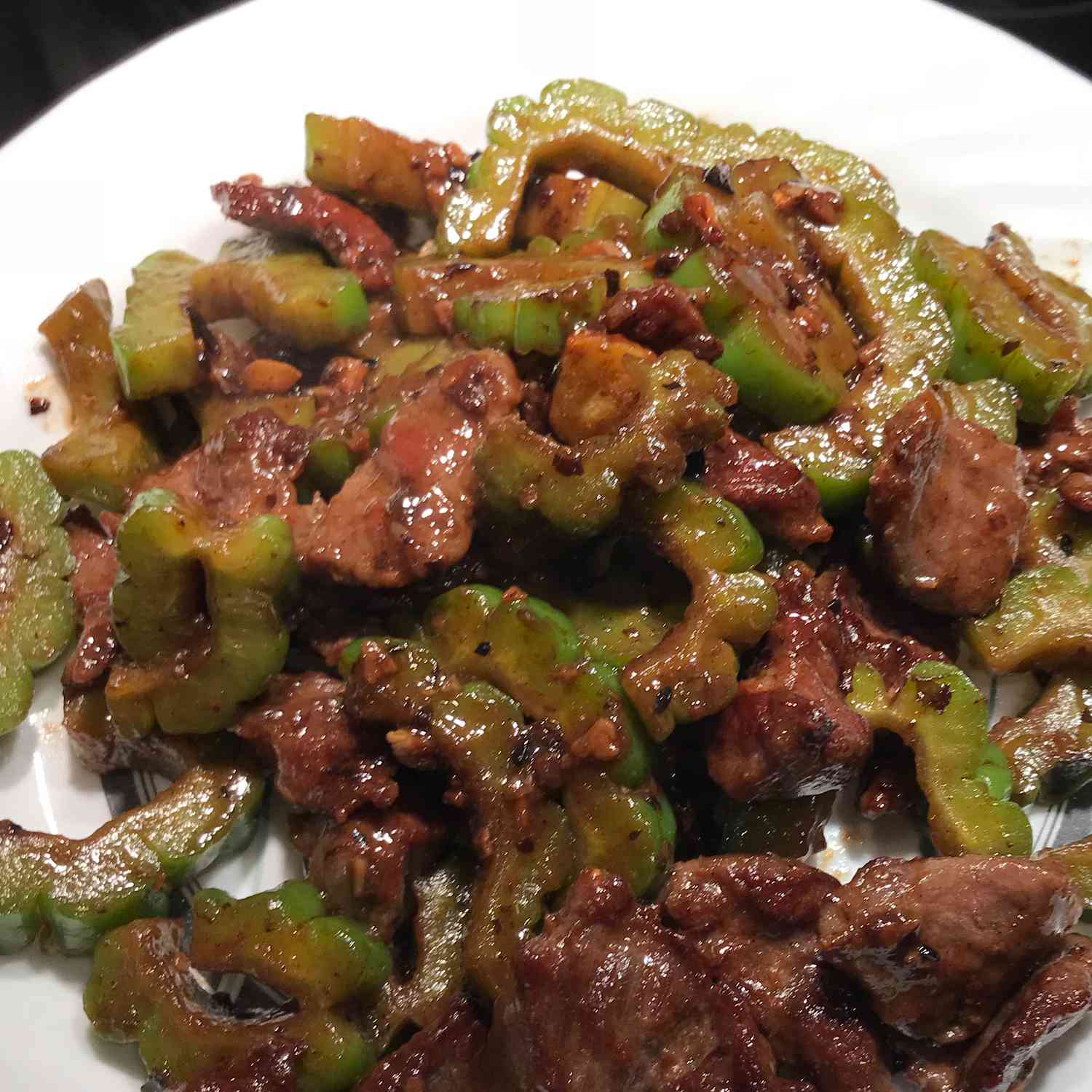 Beef with Bitter Melon and Black Bean Sauce