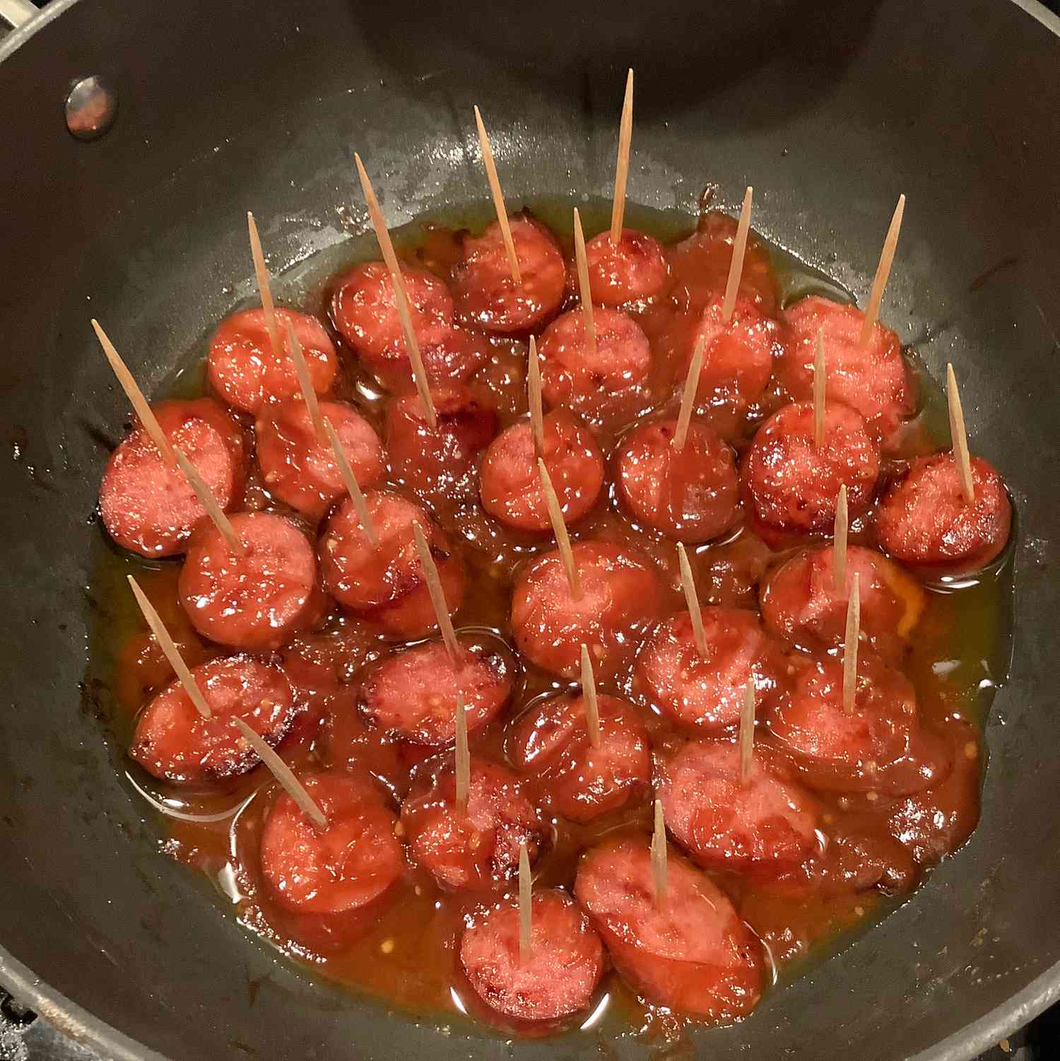 Beer-Glazed Kielbasa Bites