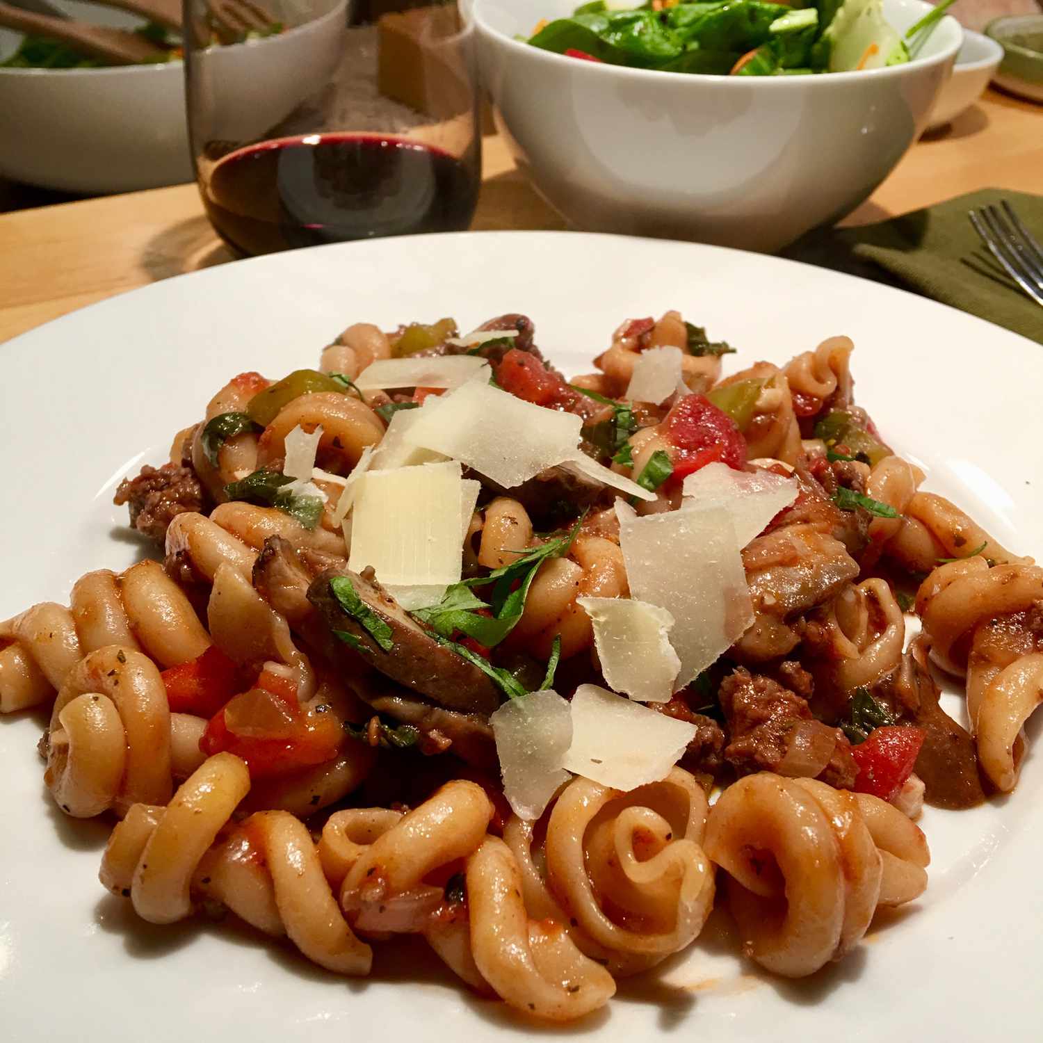 Bison Pasta in Instant Pot