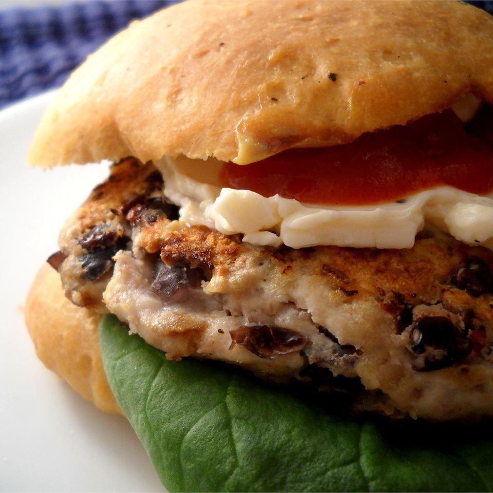 Black Bean and Turkey Burgers with Parmesan and Breadcrumbs