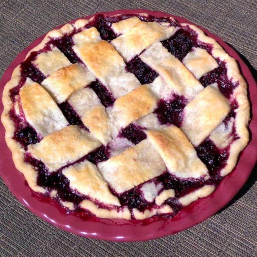 Black Raspberry Delight Pie