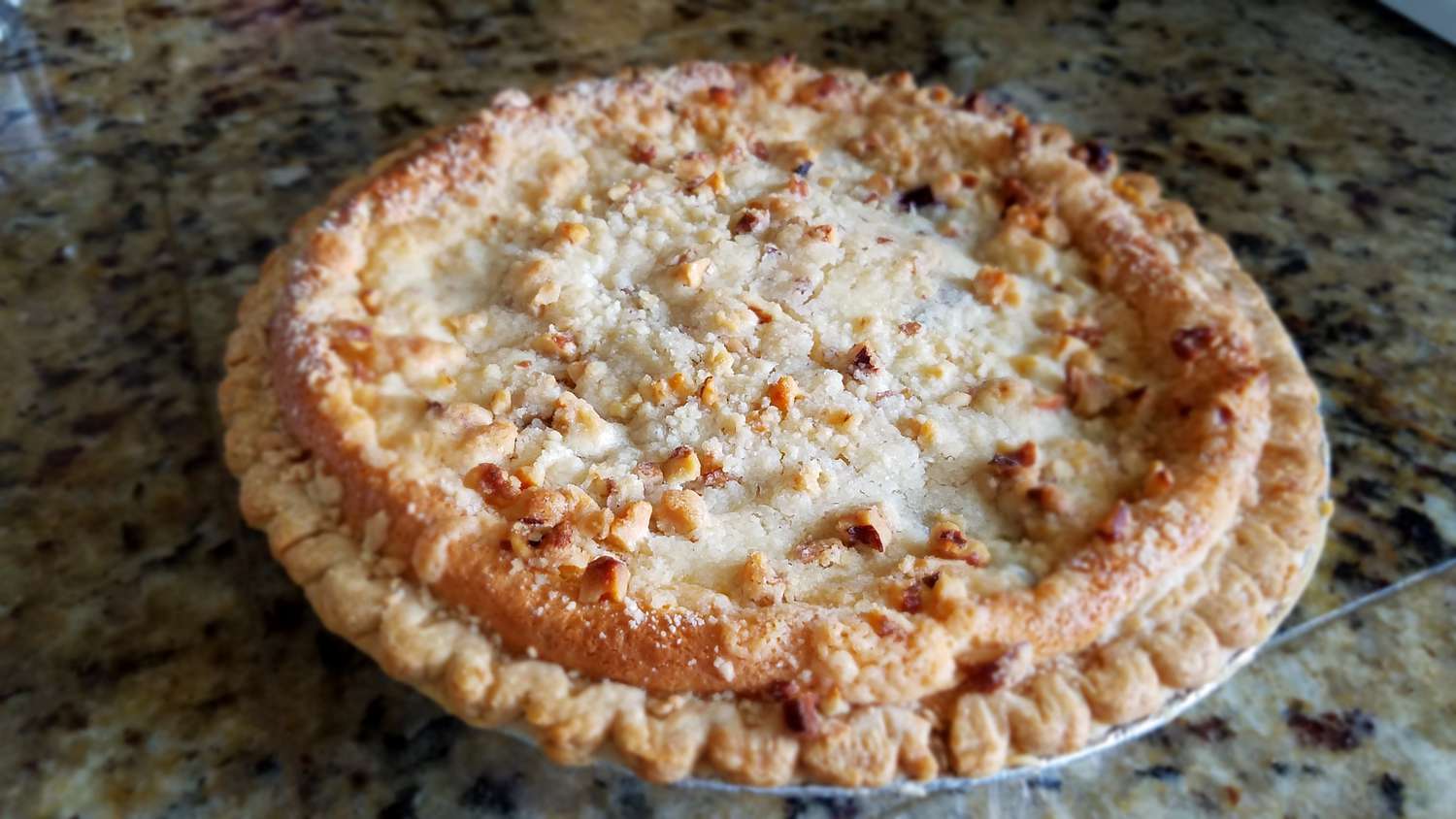 Blue Custard Crunch Pie
