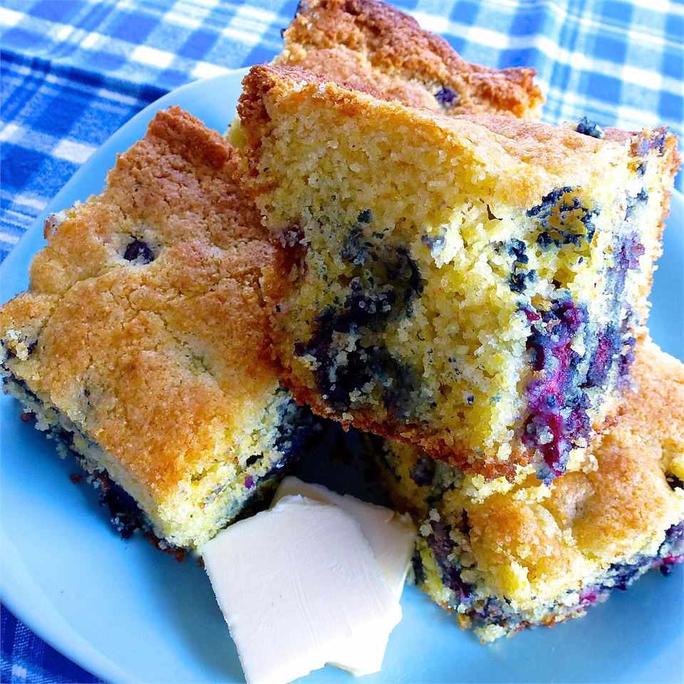 Blueberry Cornbread Muffins