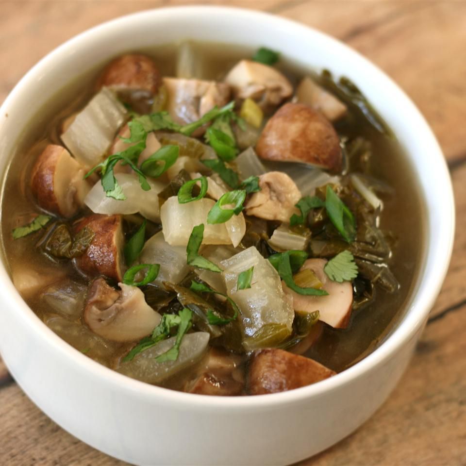 Bok Choy Mushroom Soup
