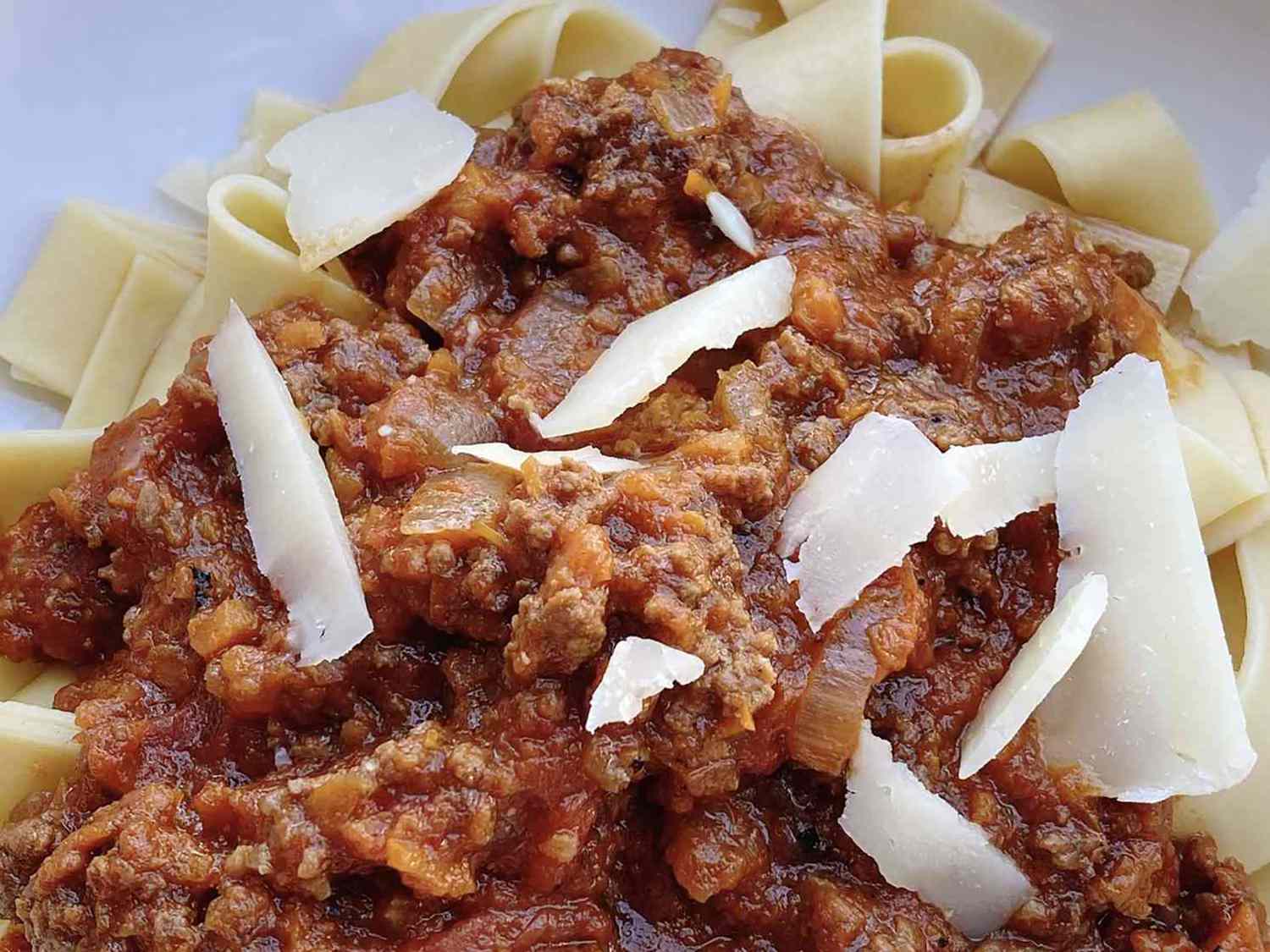 Bolognese with Pappardelle