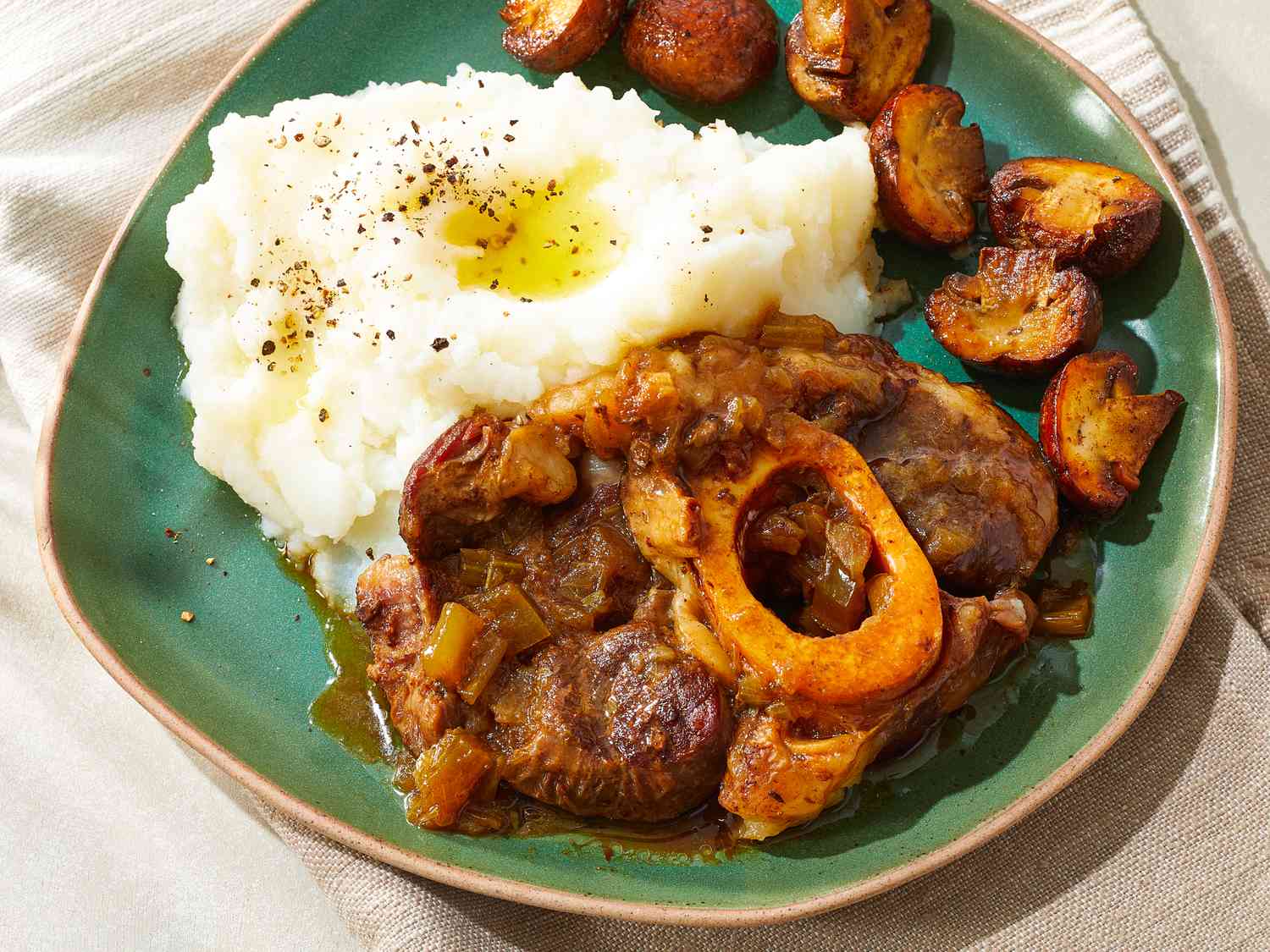 Braised Beef Shank with Marsala and Tarragon