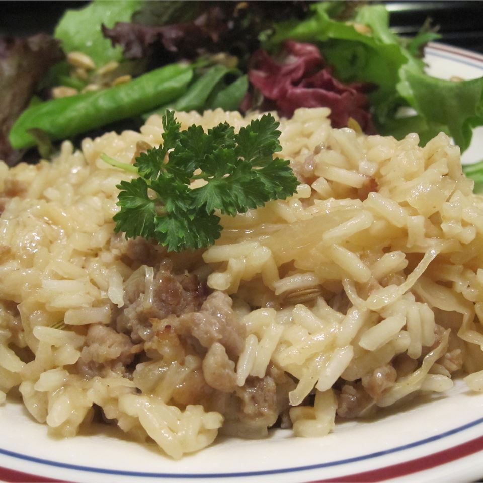 Bratwurst Rice Skillet