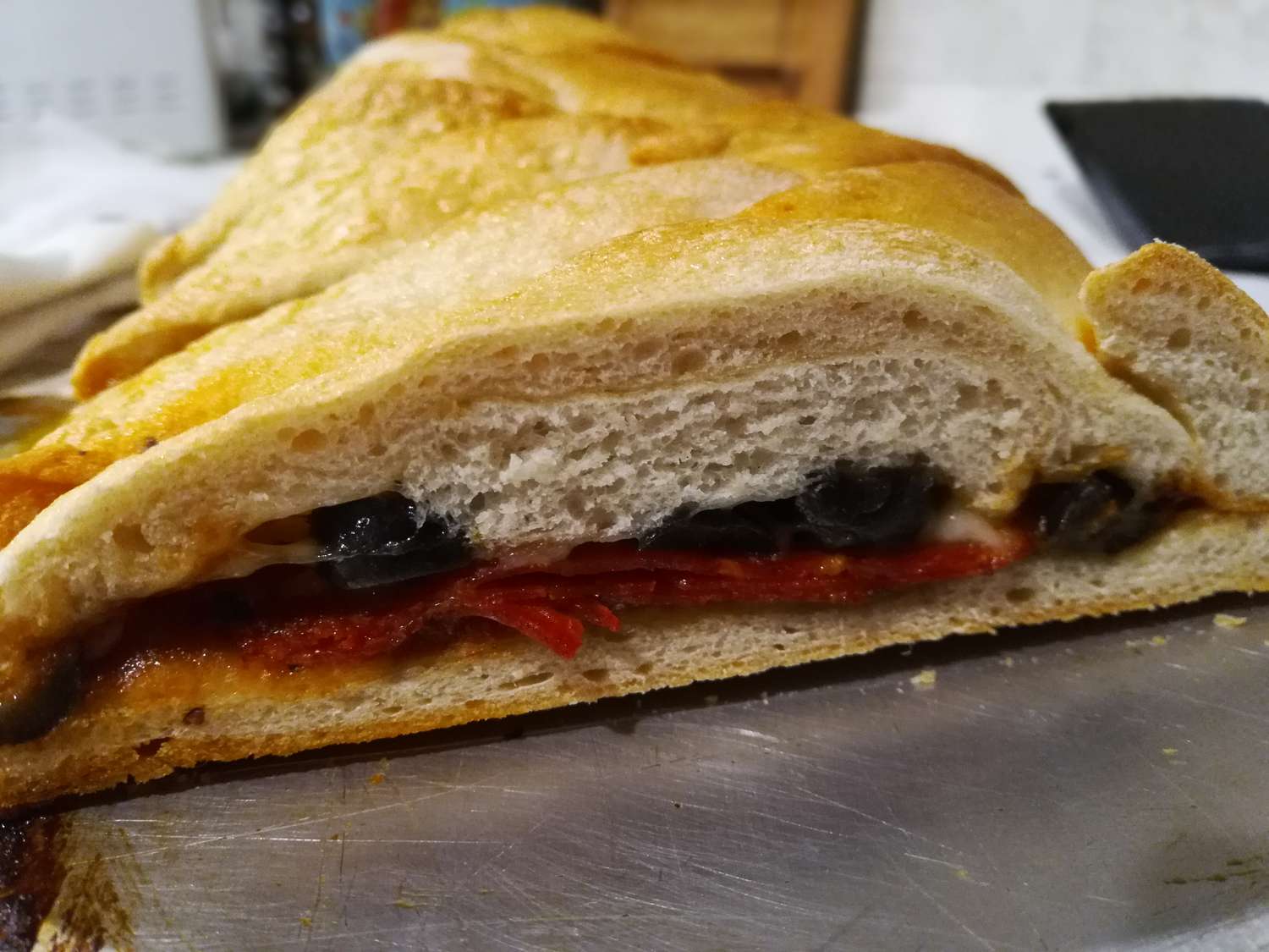Bread Machine Stuffed Calzone