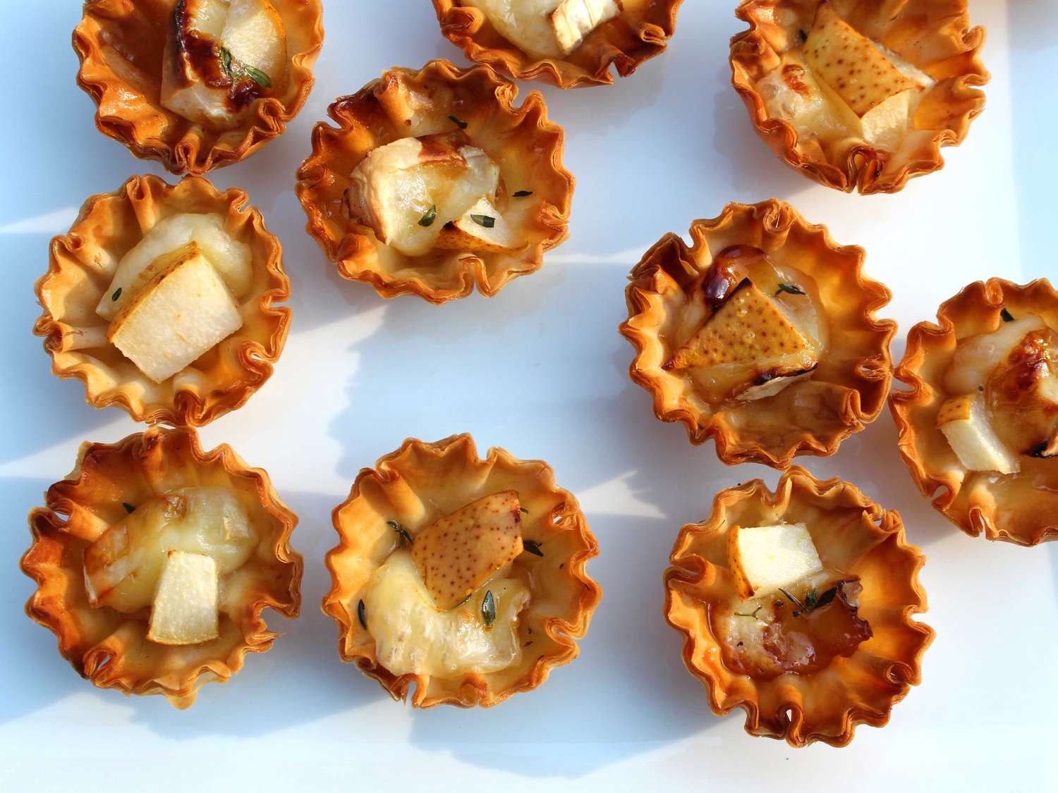 Brie and Pear Tartlets