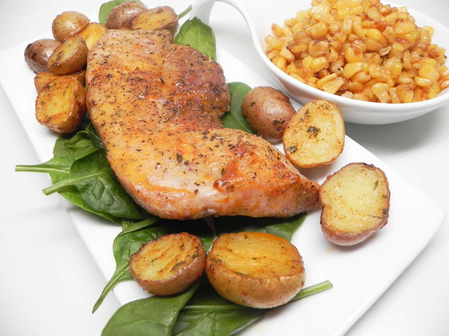 Brined Pork Chops with Apple Sauce