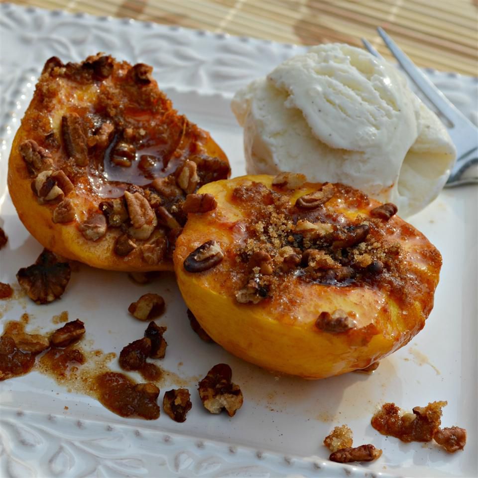 Bruleed Peaches