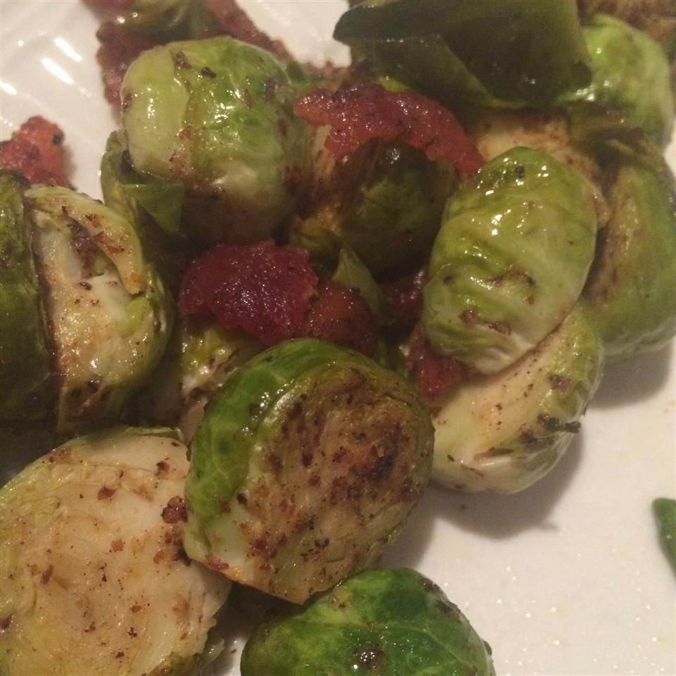 Brussels Sprouts with Bacon and Gorgonzola