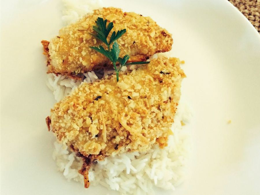 Butter Herb Baked Perch Fillets with Parmesan Crust
