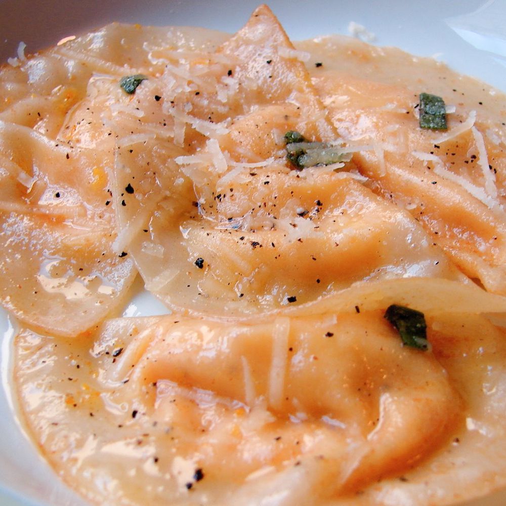 Butternut Squash Wonton Ravioli