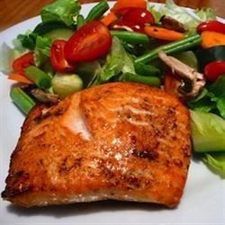 Buttery Herb Broiled Salmon