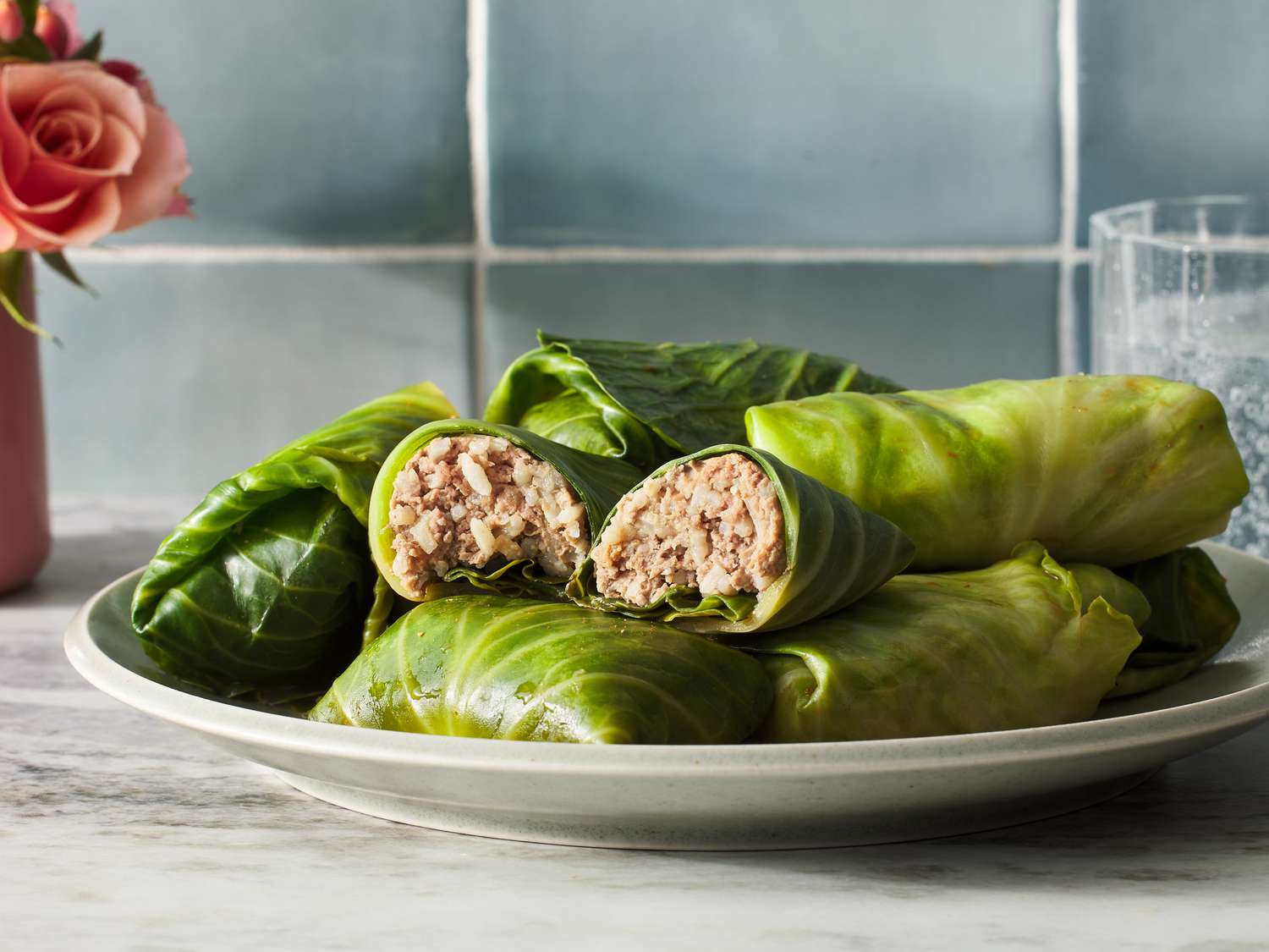 Cabbage Rolls with Beef and Rice