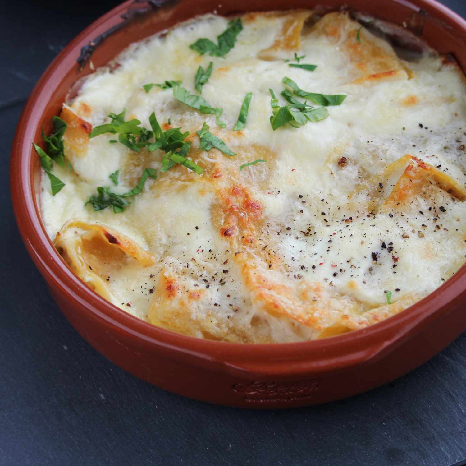 Cacio e Pepe Lasagna Bake