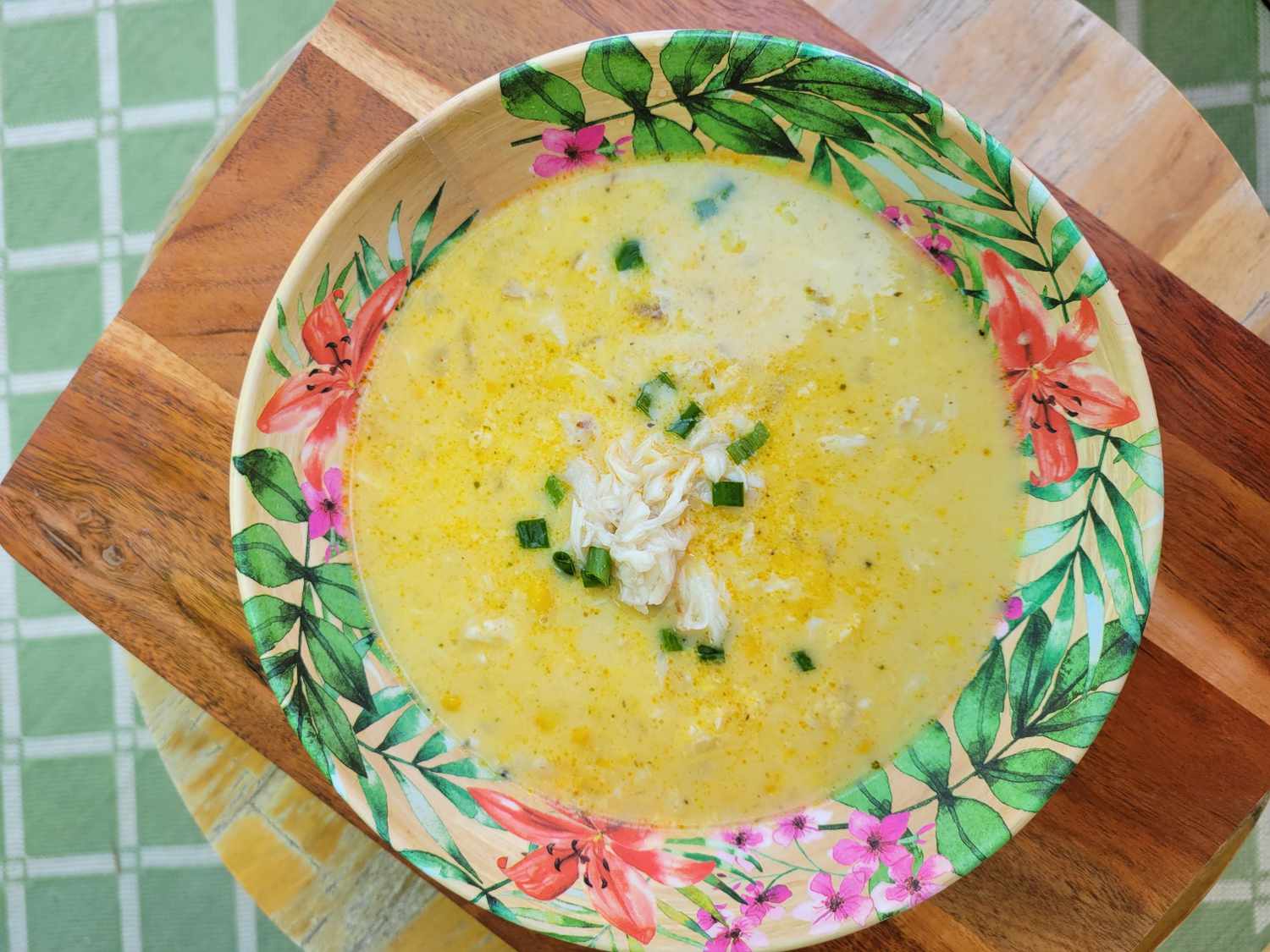 Cajun Corn Crab Bisque