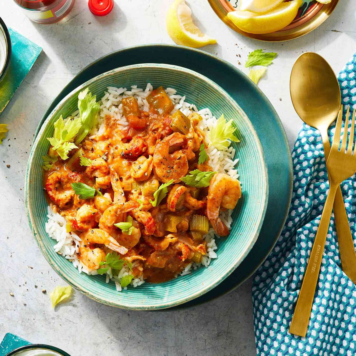 Cajun Crawfish Shrimp Étouffée